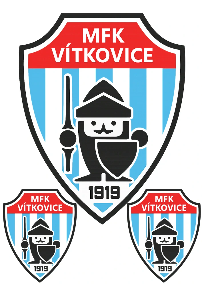 MFK Vítkovice logo nažehlovačka, 3 ks