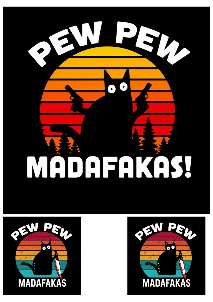 Pew Pew pistole MADAFAKAS nažehlovačka 3 ks