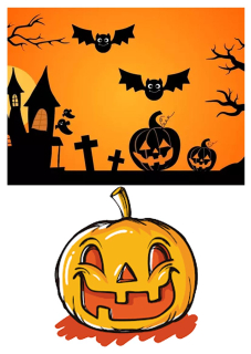 Halloween nažehlovačka, 2 ks