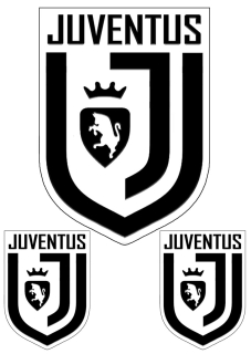 Juventus FC logo nažehlovačka, 3ks 