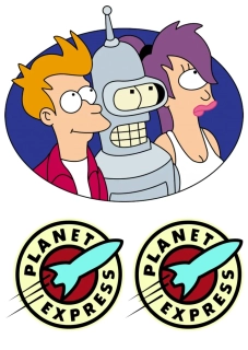 Futurama 2, nažehlovačka, 3 ks