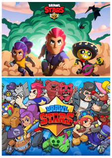 Brawl Stars, nažehlovačka, 2 ks
