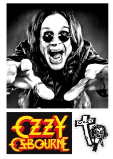 Ozzy Osbourne nažehlovačka 3x