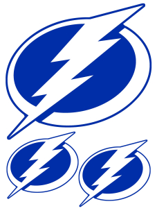 Tampa Bay Lightning logo nažehlovačka, 3 ks